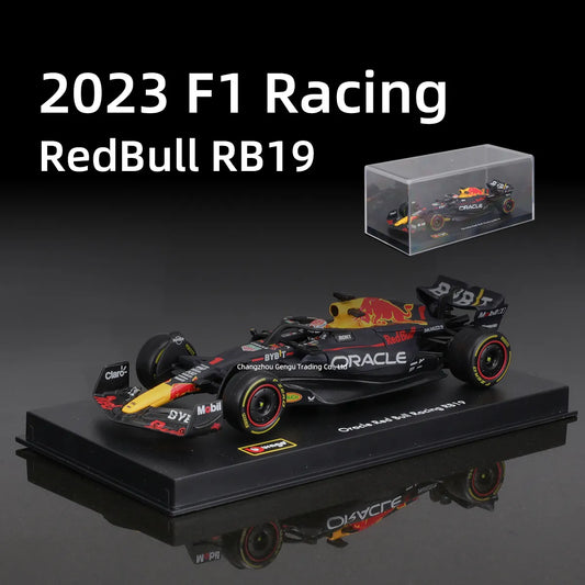 Bburago 1:43 Red Bull 2023 F1 Racing RB19 Die Cast Vehicles Model Formula Racing Car Toys Acrylic Box